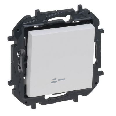 NILOE STEP Łącznik pojedynczy z podświetleniem 10AX biały  LEGRAND (863111B)